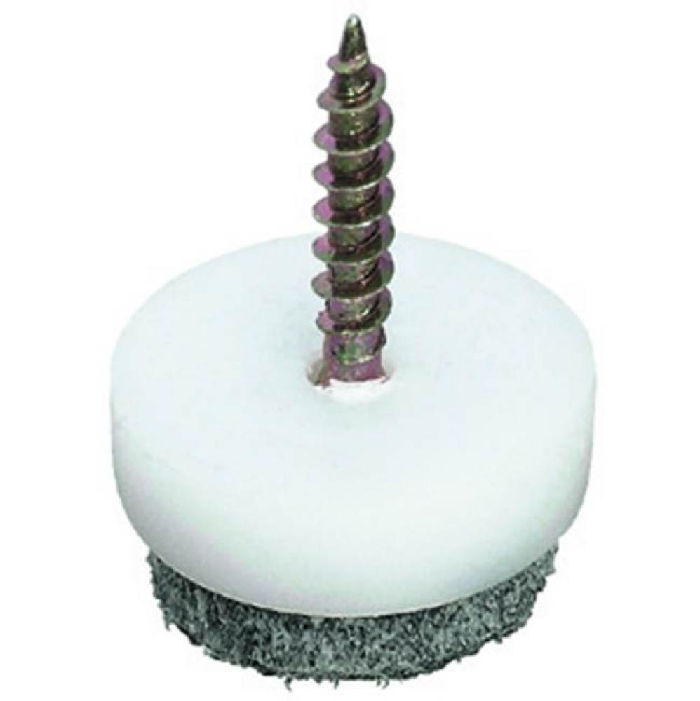 Furniture Glide Pl/Felt Gr/Nat 20Mm