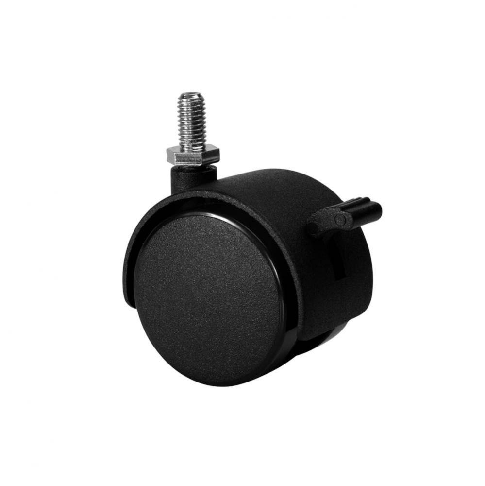 Caster No Brk 5/16-18 Pl Blk 50Mm