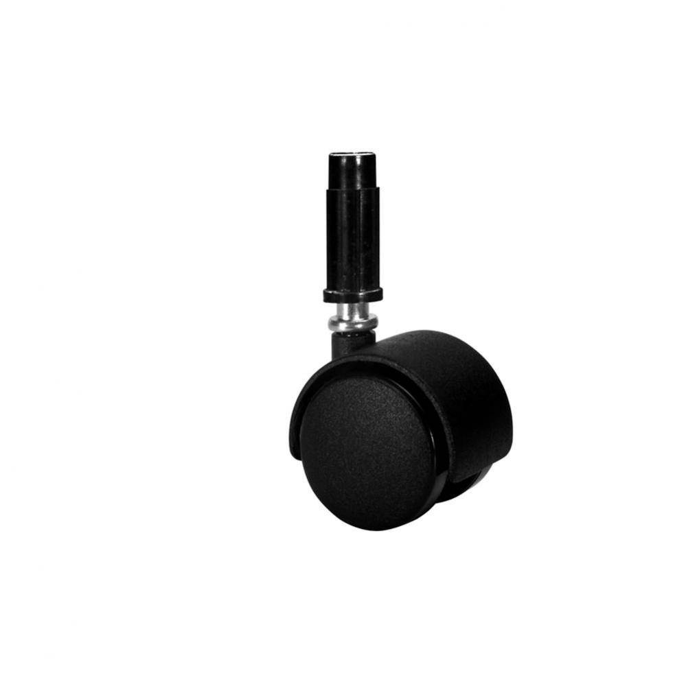 Caster No Brake Sock Mnt Pl Blk 50Mm