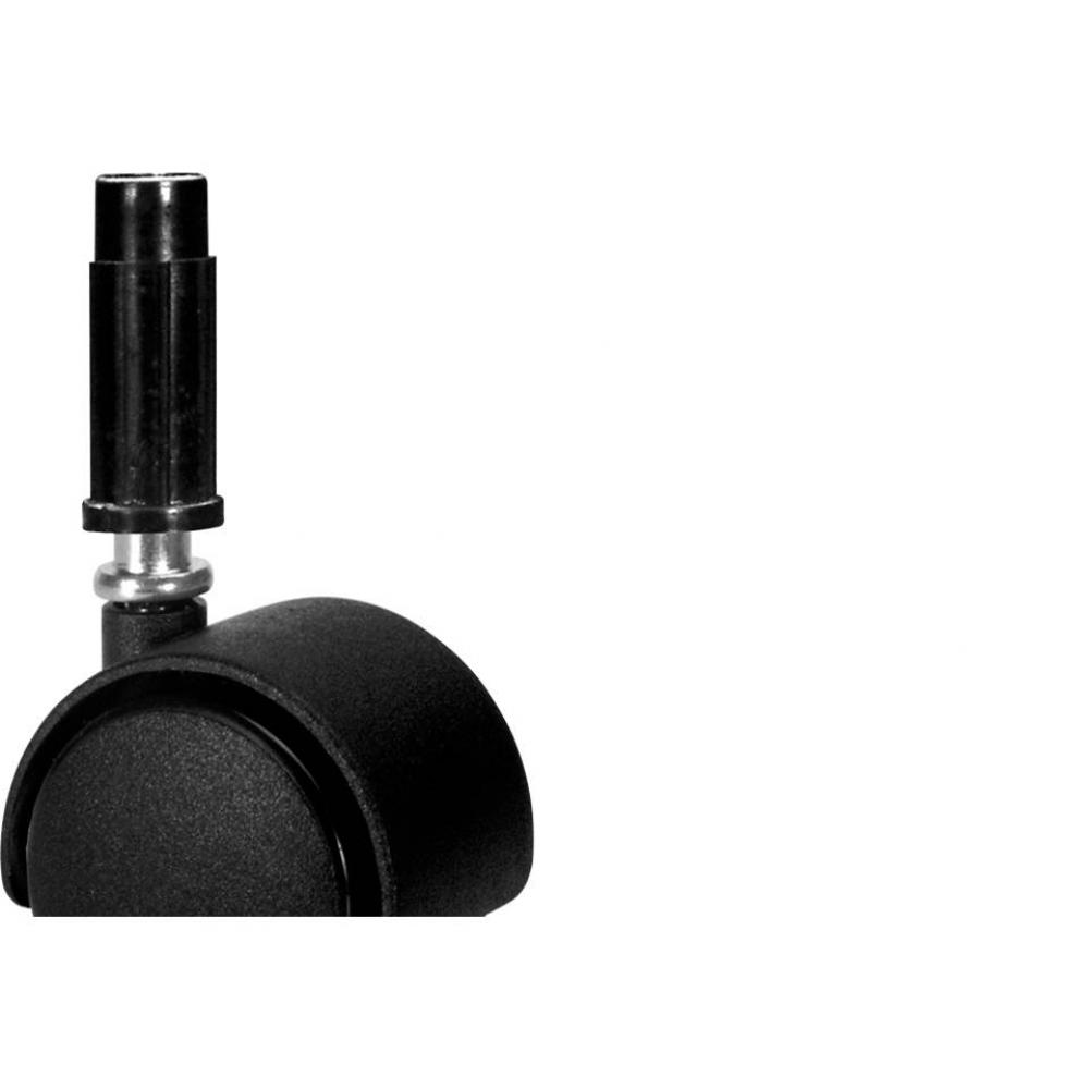 Caster No Brake Sock Mnt Pl Blk 50Mm