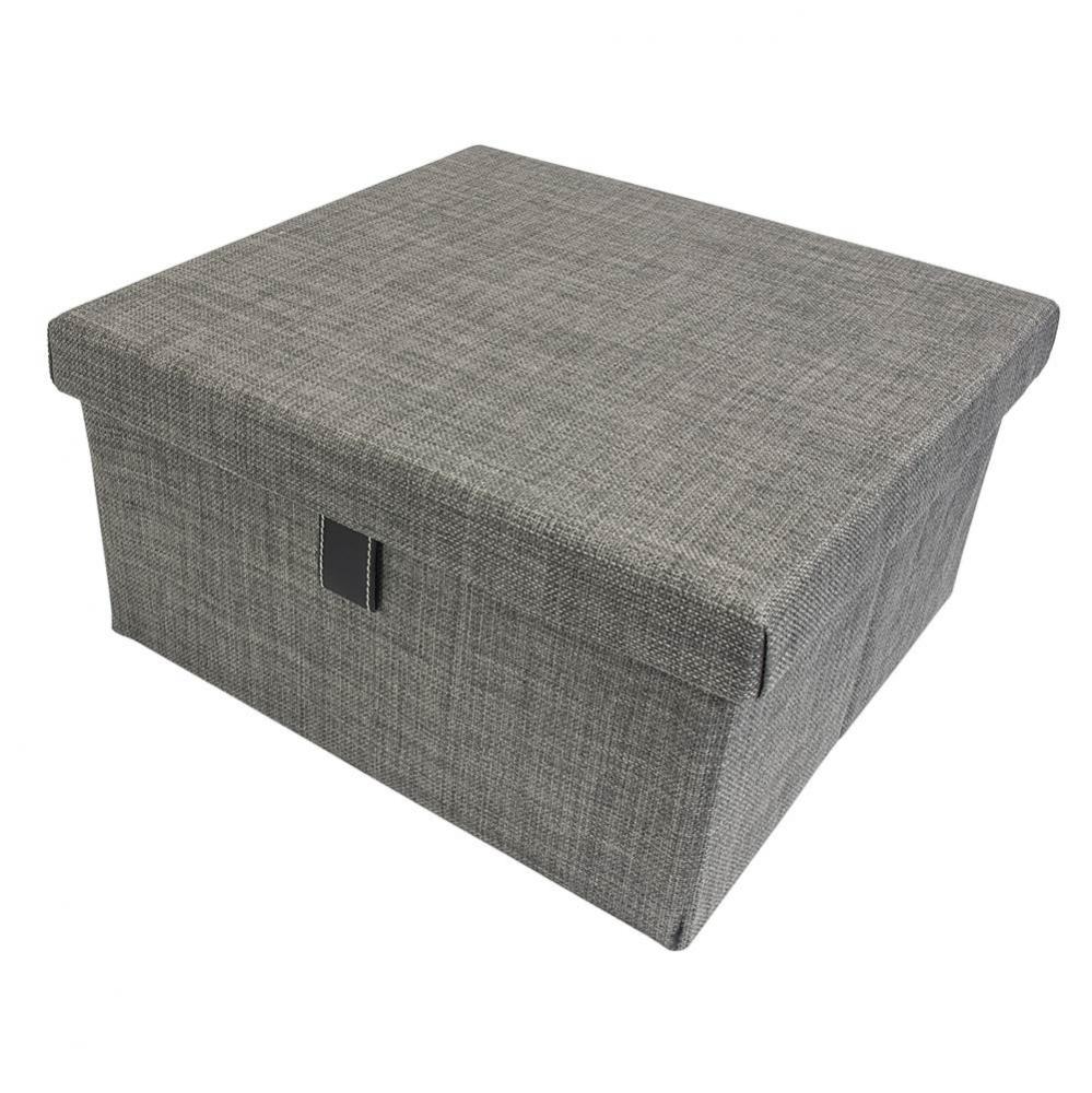 Engage Storage Box 15'' Slate Fabric