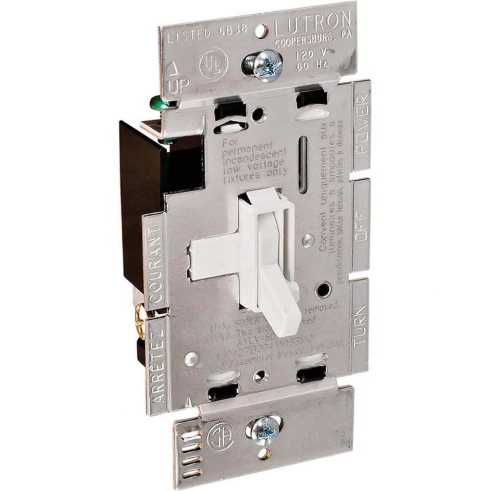 Dimmer Swtch Ariadni Lv Pl Wh 600W 3Way