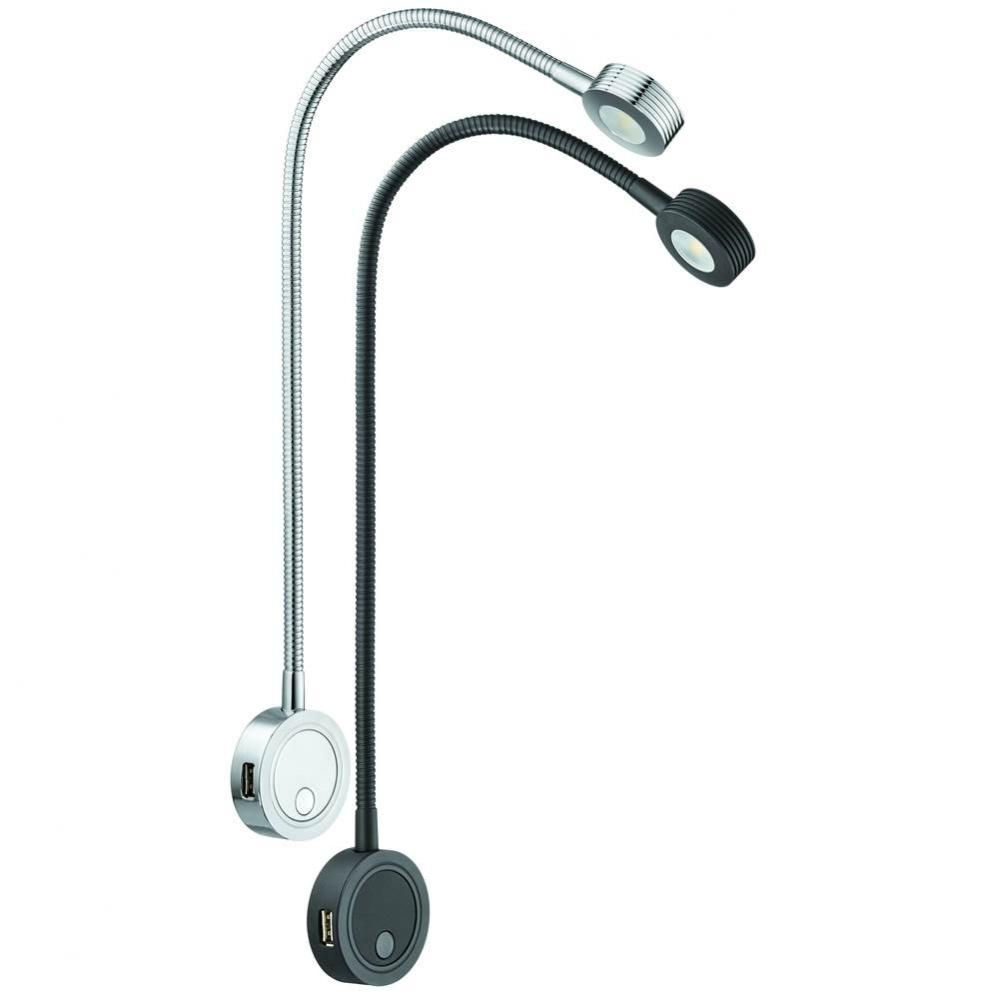 Led2034 12V/1.5W Flex 4000K Al Bl 2Usb