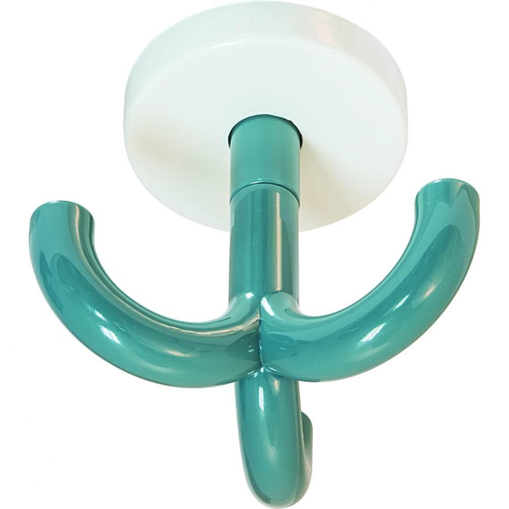 Ceiling Mtd Hook Pa White/Aqua Blue