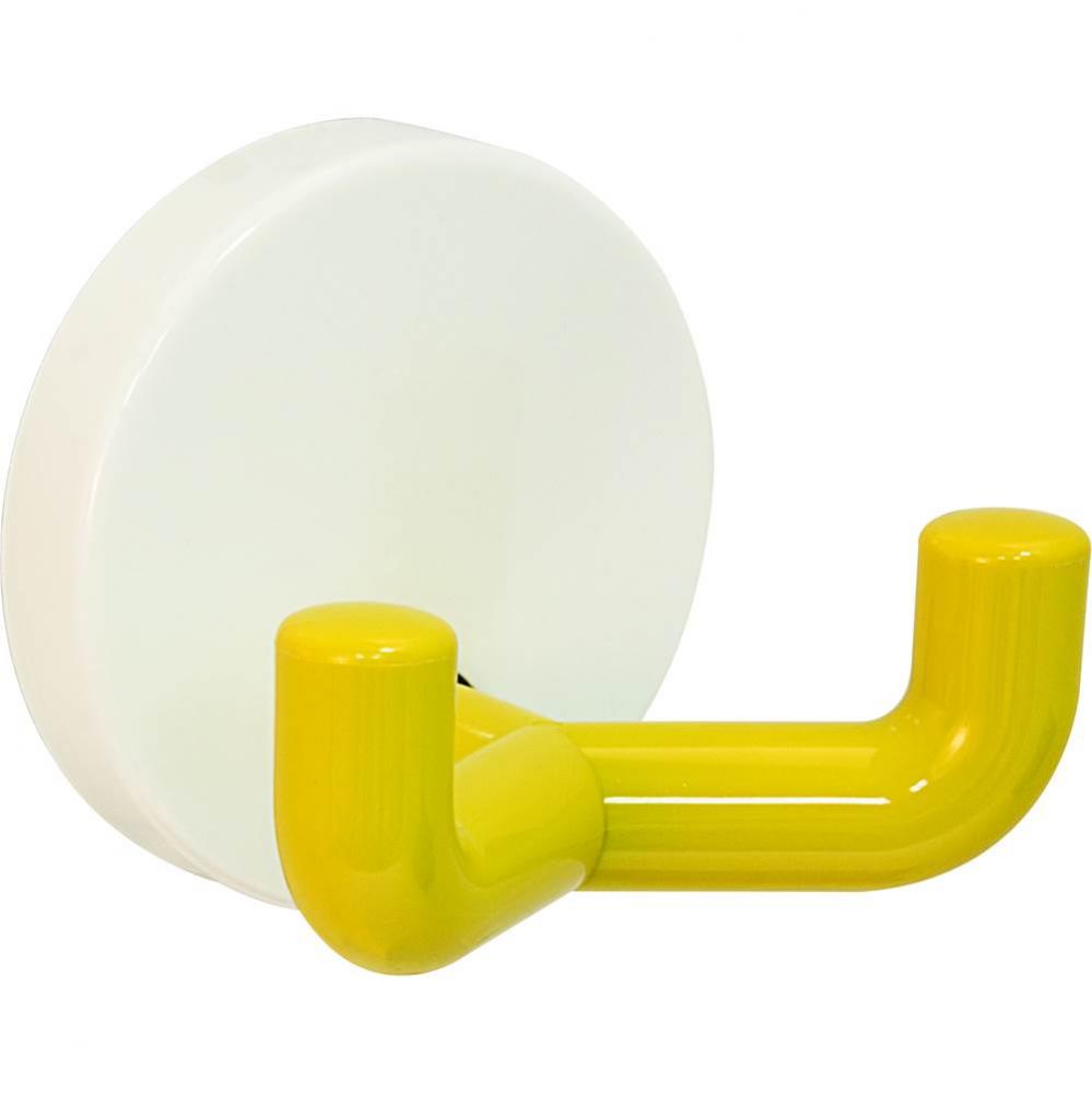 Wall Mtd Hook Pa White/Yellow