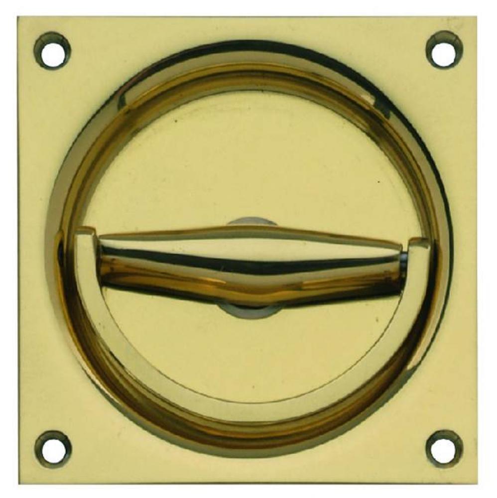 Flush Ring Hndl Pol Br 100X100Mm