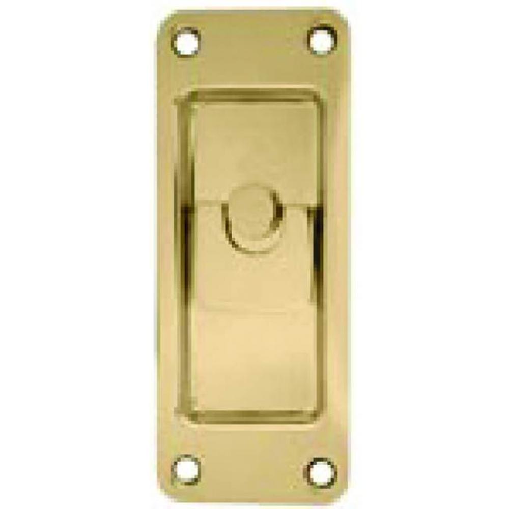 Flush Pull Brass Pol Thumbturn