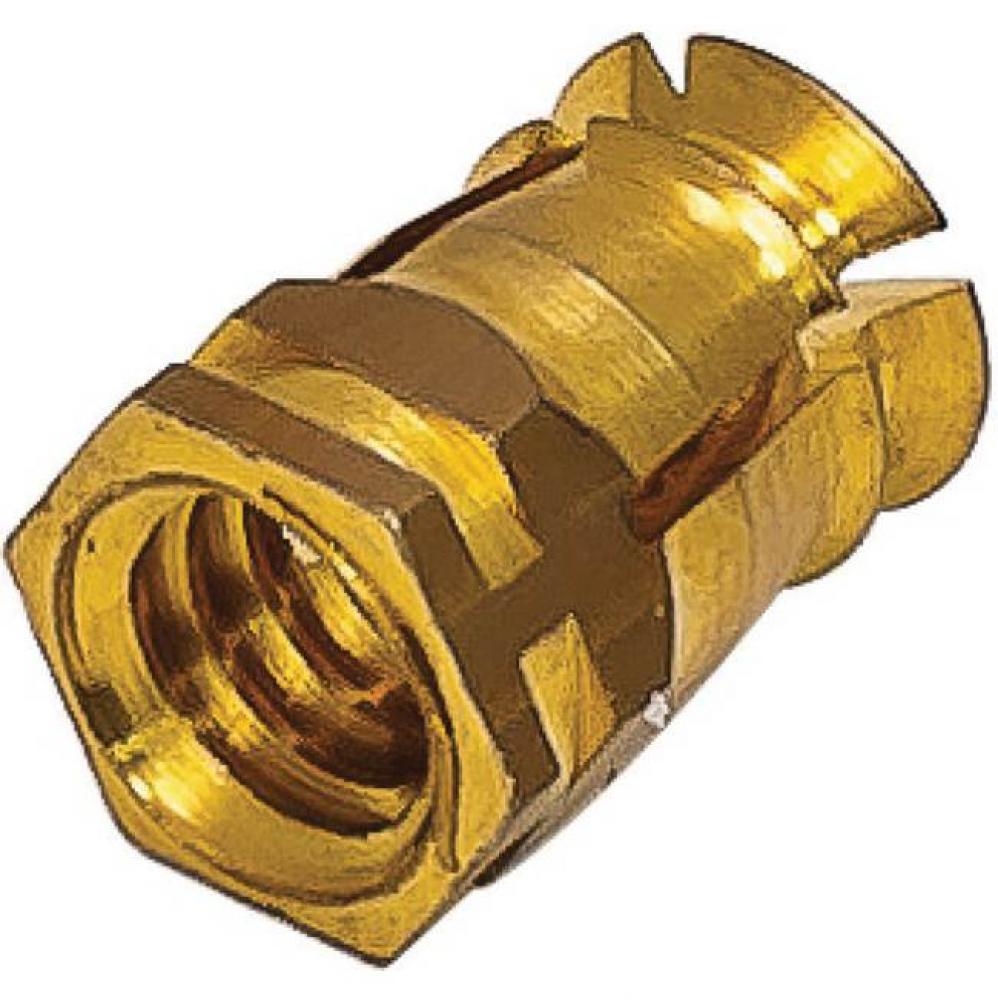 Spread Dowel Brs 1/4-20 8X12Mm W/O Pel