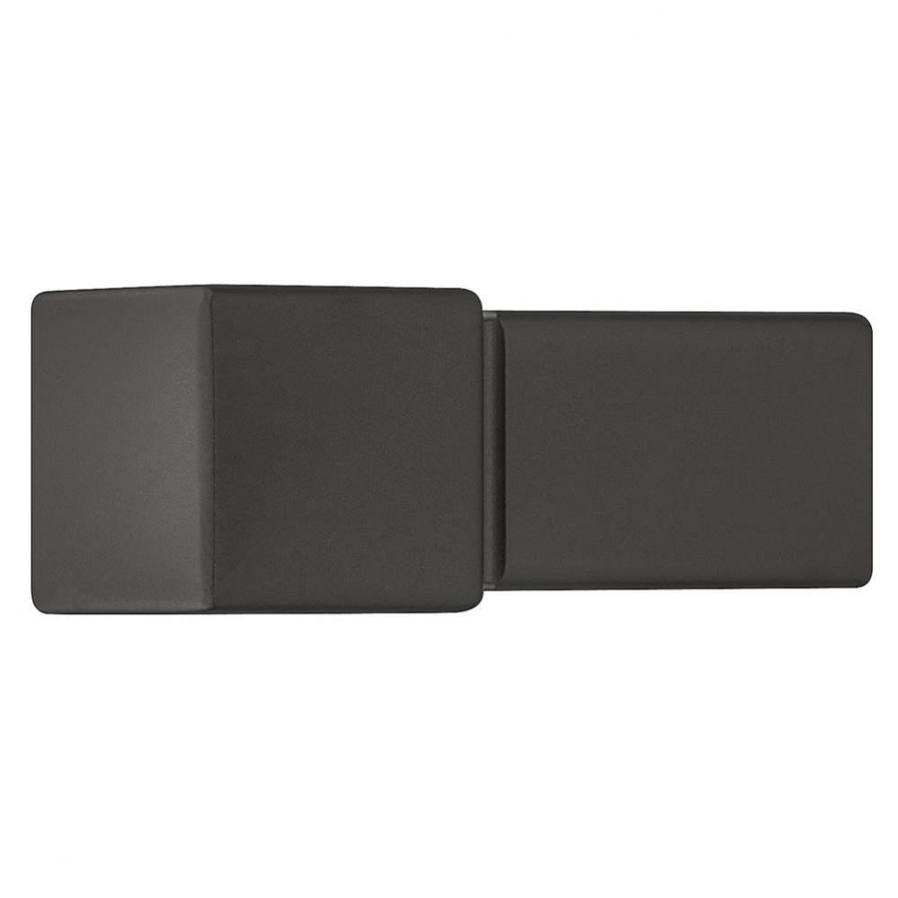 Knob Cube Alu Matt Blk M4 14X14Mm