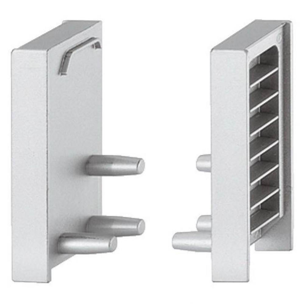 End Cap Plated Silver Left Hand