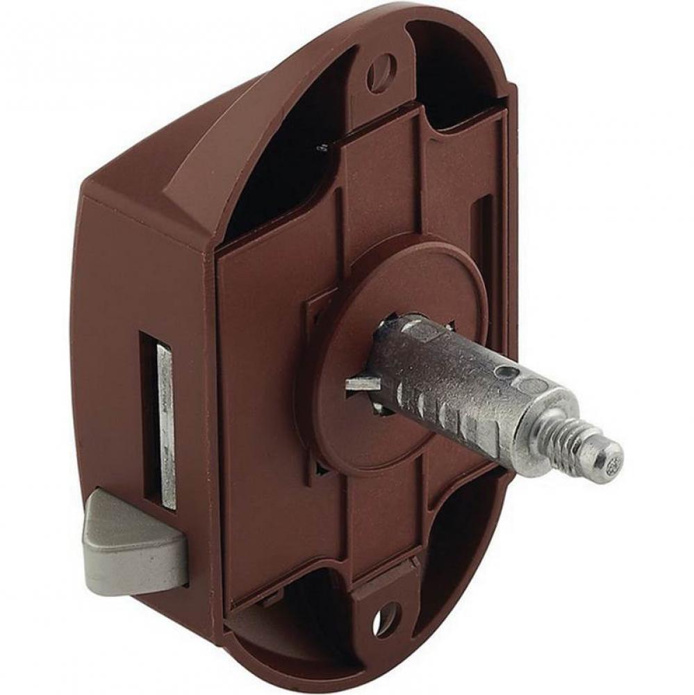 Espgn Psh Lock Rh/Lh W/Latch Pl Brn 25Mm