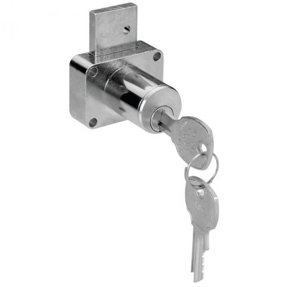 Drawer Lock C8178 Sat Brs 7/8'' K915
