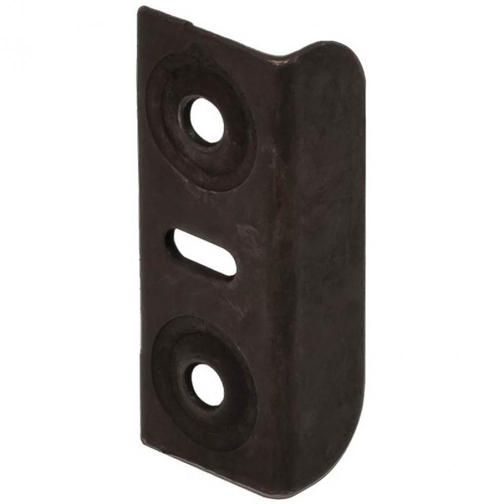 Strike Plate Angle St Blk 33X12Mm