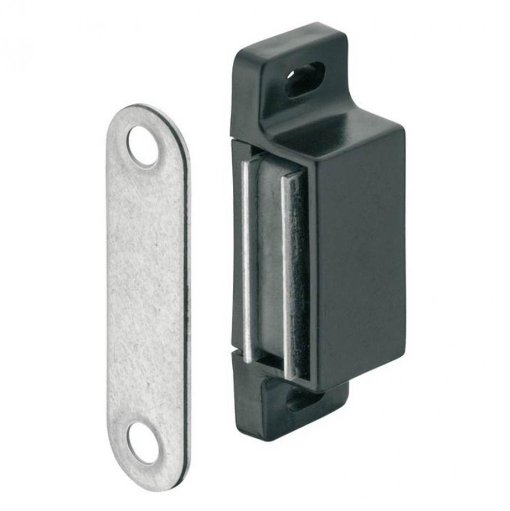 Magn Catch Pl Blk W/Strike 4-5Kg