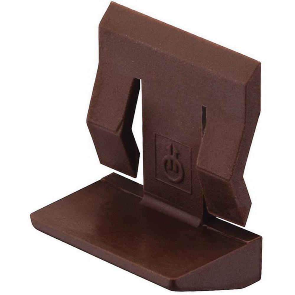 Shelf Support W/Clip Pl Brn 5Mm