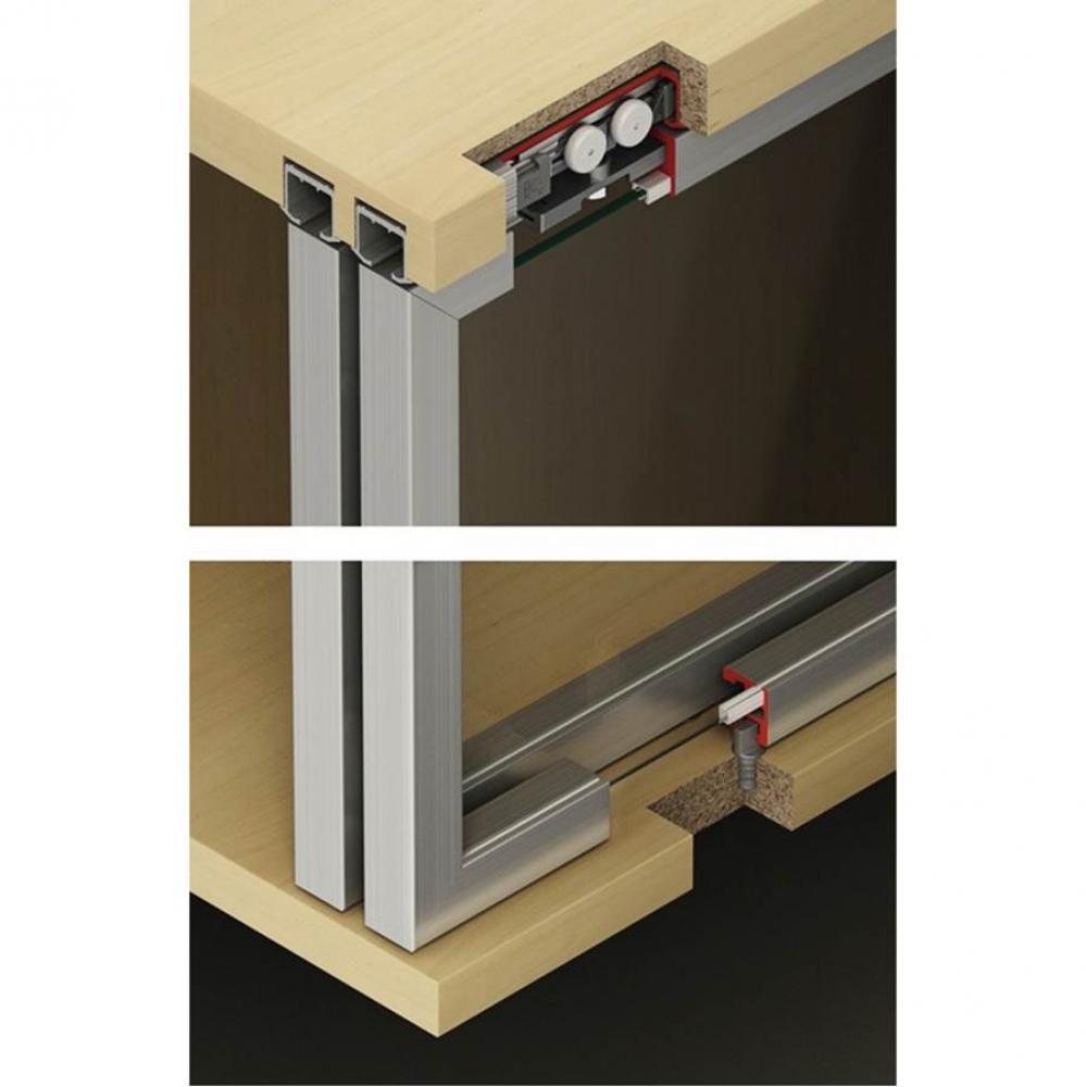Clipo 26 Gr Inslide Set For 2 Gl Doors