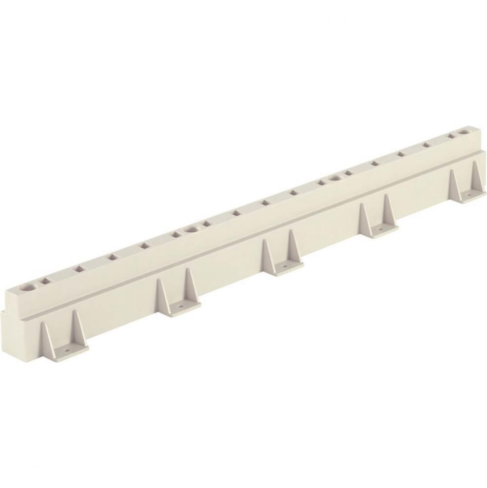 Roll-Out Tray Supp Adj  2X20 1/8''Pl Crm