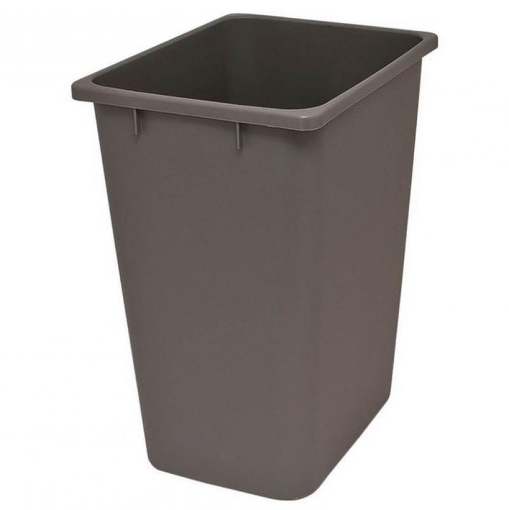 Trash Can 52 Quart Plastic Gray