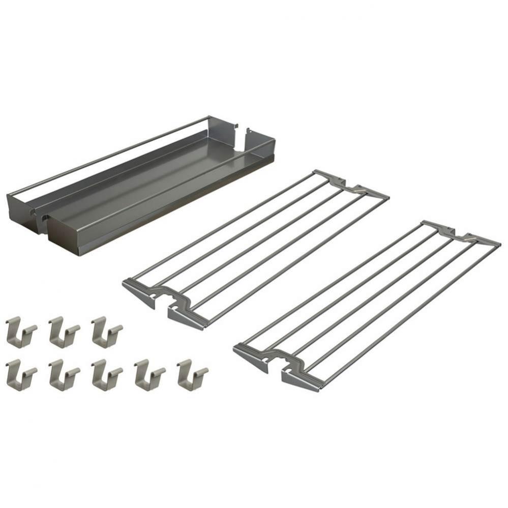 Base Pullout 2 Bakers Tray 7'' Silver