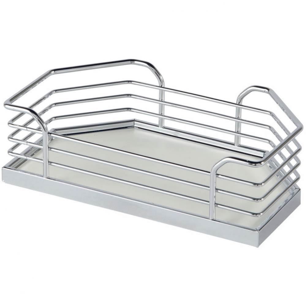 Tray Set Chr/Wh 17 1/8''X6 3/4''X3 1/2