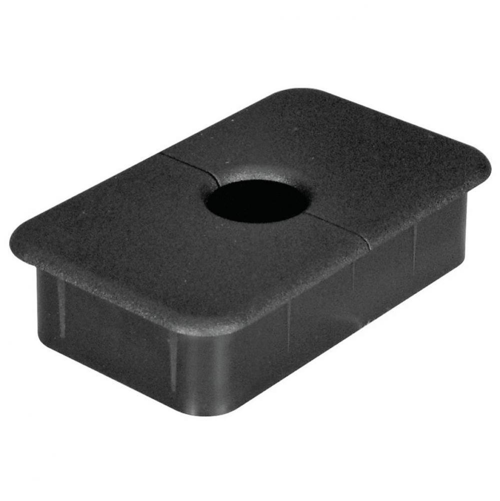 Cable Grommet Rect Pl Blk 89X54Mmx1