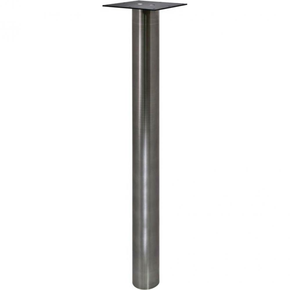 Table Leg 2 3/8'' Rnd X 34 3/4'' Tall Ss