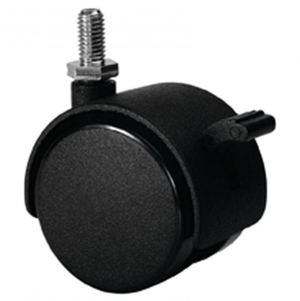 Caster W/ Brk 5/16-18 Pl Blk 50Mm