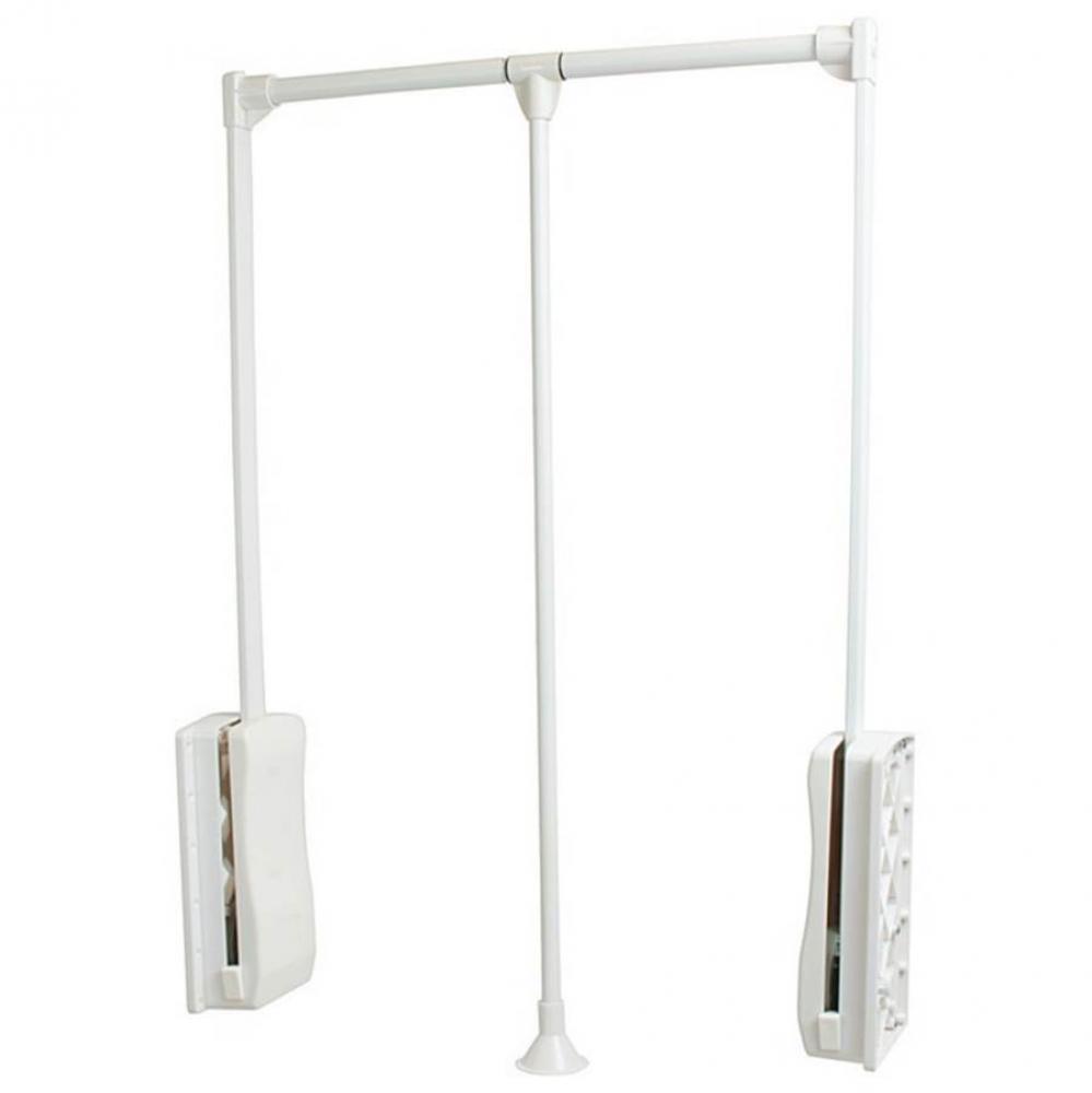 Wardrobe Lift 26Lbs St/Pl Wh 21 1/4-26