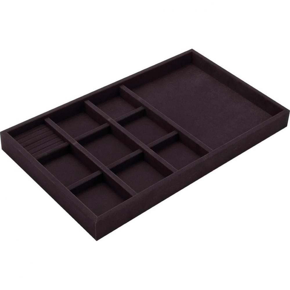 Jewelry Tray Fx Suede Bl 22 15/16X14X2