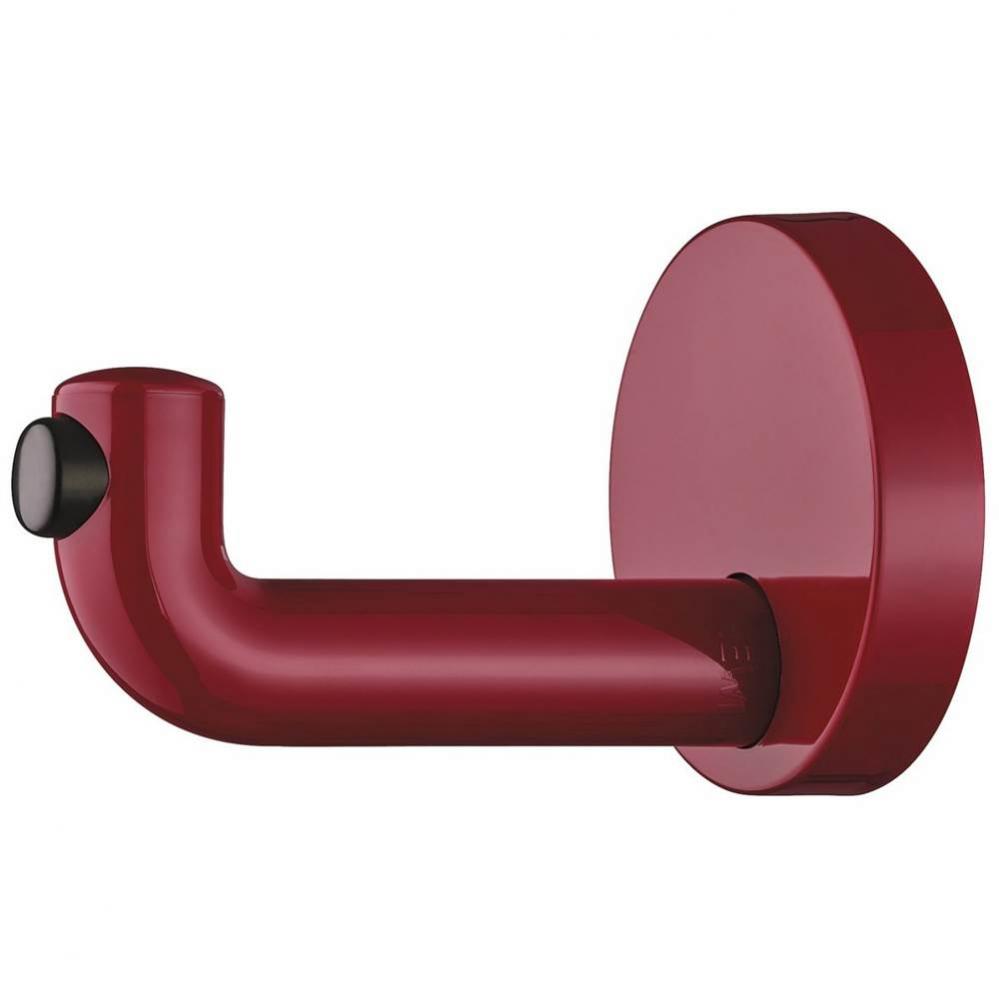 Wardrobe Hook W/Stop Pa Red 70X105Mm