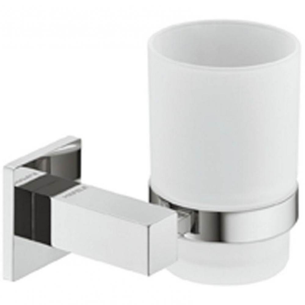 Glass Holder Frst Gls Square Pol Chrm