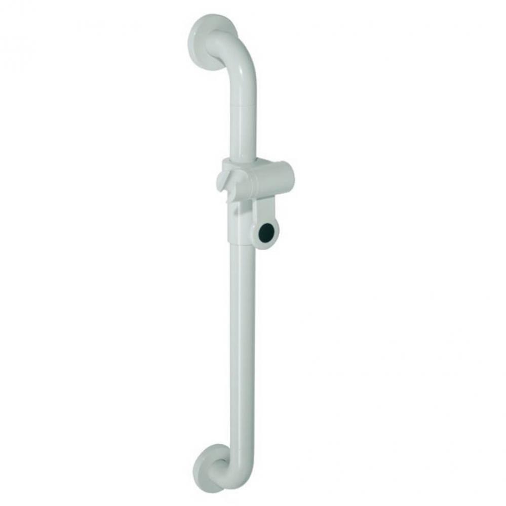 Shower Rail W/Hldr Ctc 610Mm Bl