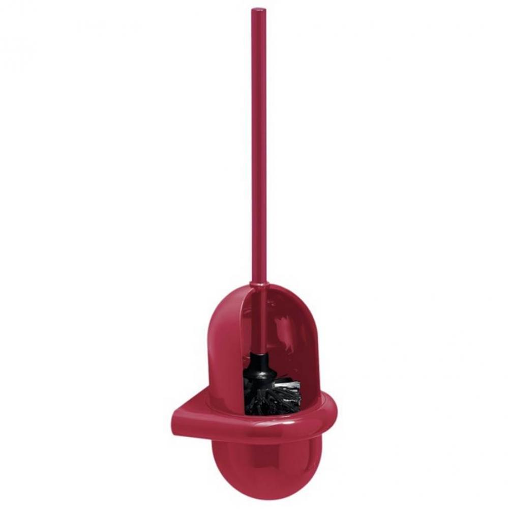 Toilet Brush and Holder Unit Red