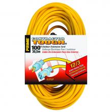 Hafele 008.74.202 - Extension Cord Yellow 100Ft 12/3