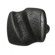 Hafele 103.78.010 - Knob Ser Zn Blk Iron 8-32 39X32Mm