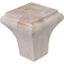 Hafele 198.16.110 - Foot La Fayette Maple 3 9/16''X3 9/16''X4