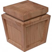 Hafele 198.16.600 - Foot Arcadian Cherry 3 7/16''X3 7/16''X4