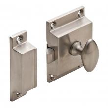 Hafele 252.81.601 - Cupboard Latch Brs Satin Ni 57 X 57mm