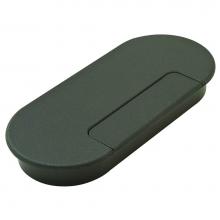 Hafele 429.87.306 - Oval Cable Grommet Pl Blk 165X76Mm