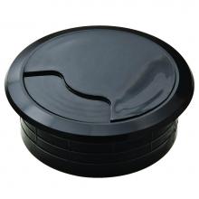 Hafele 429.93.322 - Cable Grommet 2-Pc Pl Blk 60Mm