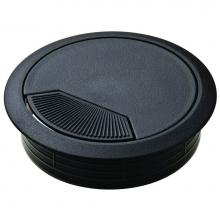 Hafele 429.99.342 - Cable Grommet 2-Pc Pl Blk 80Mm