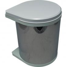 Hafele 502.12.023 - Trash Can Sta Steel/White 15 L