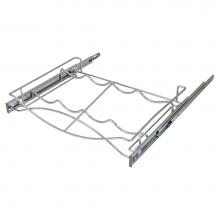 Hafele 540.50.214 - P-Out Wine Tray St Chr 18'' W/ Slide