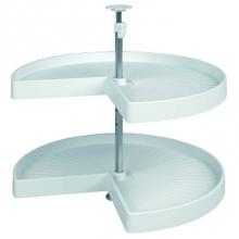 Hafele 542.94.701 - Lazy Susan Kidney Set 2 Shelf Pl Wh 18