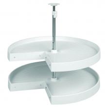 Hafele 542.94.751 - Lazy Susan Pie Cut Set 2 Shelf Pl Wh 18
