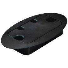 Hafele 631.24.310 - Cable Grommet Oval Pl Blk 150X75Mm