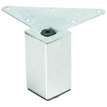 Hafele 634.13.210 - Furn Foot Square 100Mm Height Pol Chr St