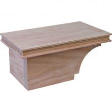 Hafele 634.29.041 - Cabinet Foot L Trans Oak 8 1/2X4 7/8X3