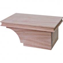 Hafele 634.29.042 - Cabinet Foot R Trans Oak 8 1/2X4 7/8X3