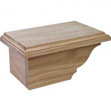 Hafele 634.29.046 - Cabinet Foot L Trad Oak 8 1/2X4 7/8X3